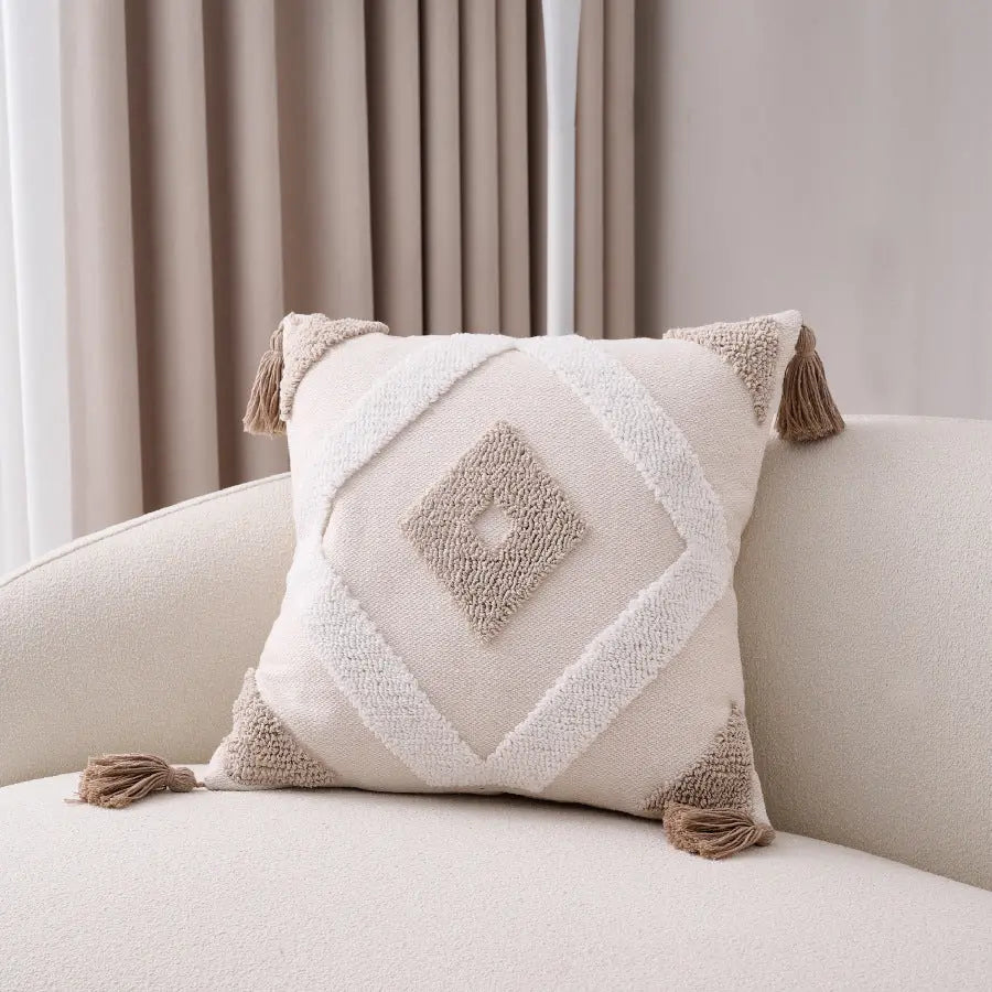 Housse de Coussin Bohème CHAMPIRO Loop Rhombus-45 X45cm Pillow Cover