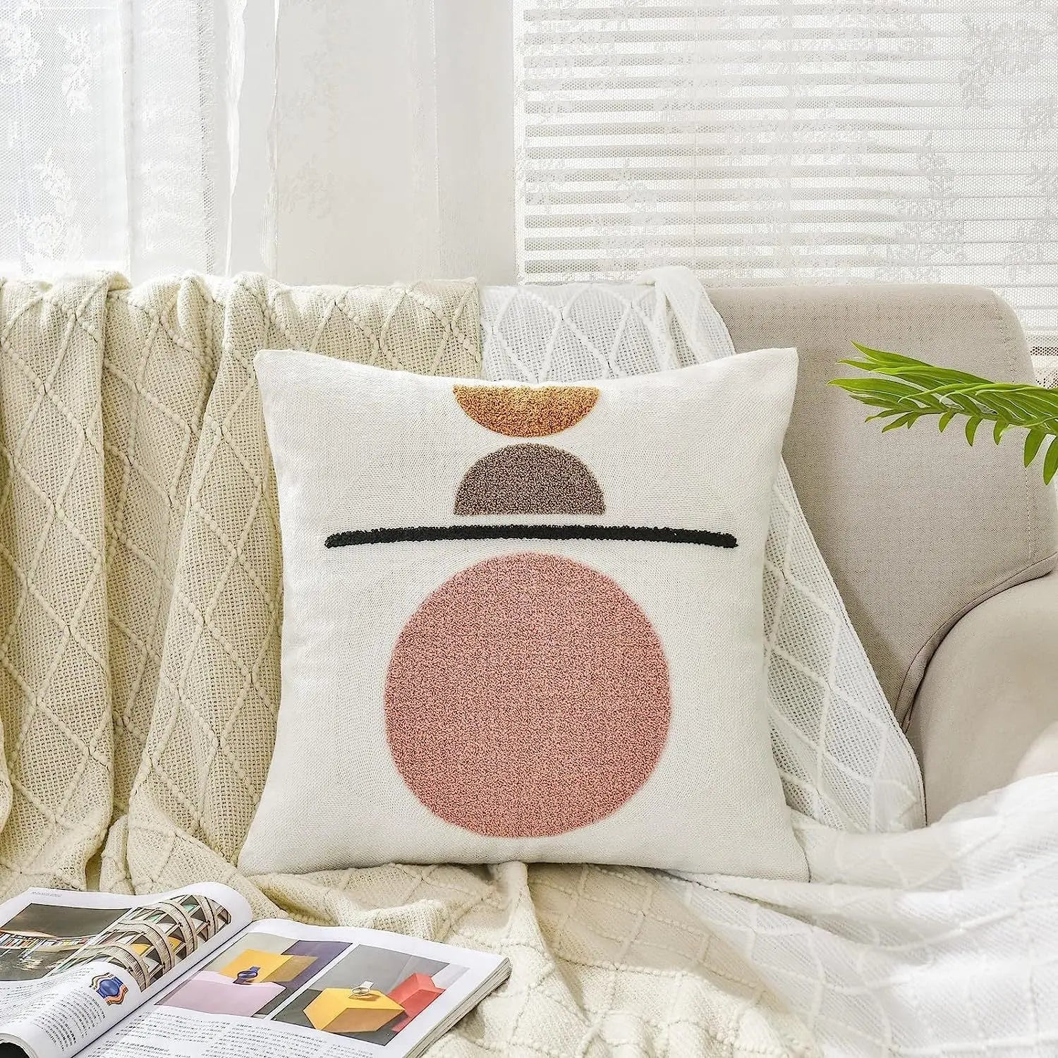 Housse de Coussin Boho Tuft ZINELO Style 6