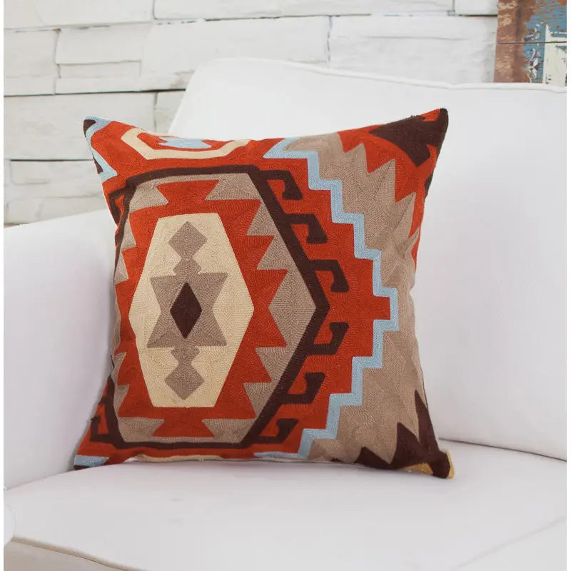Housse de Coussin Brodée Éclat Red ladybug