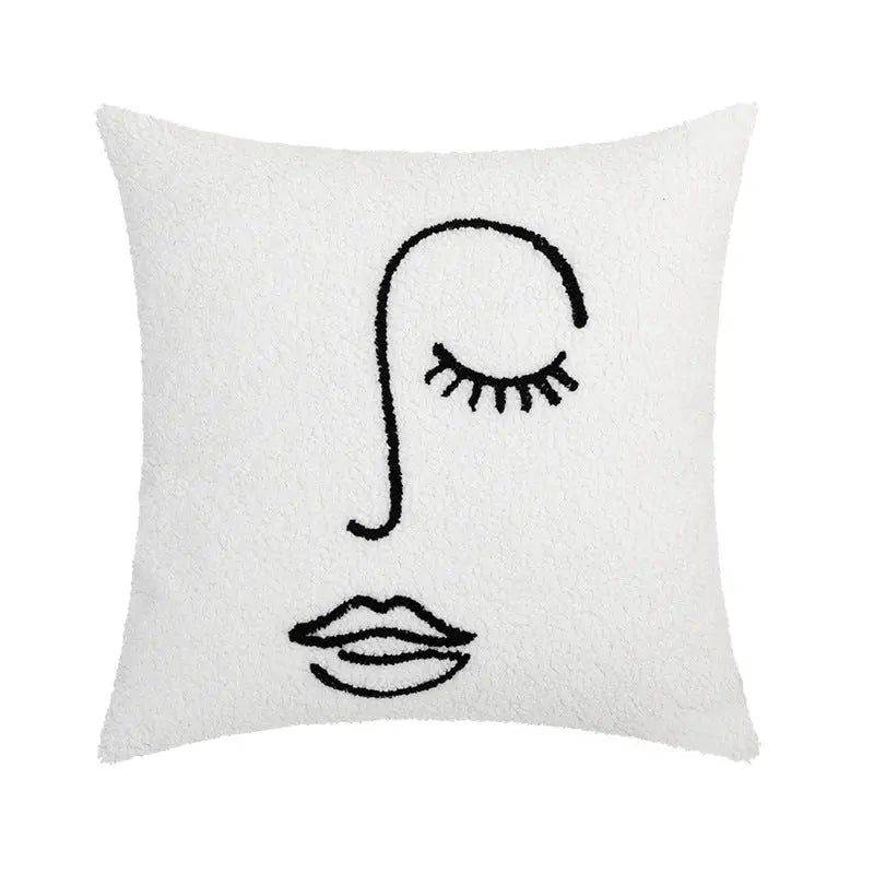 Housse de Coussin Brodée ORAGO Bingya BY002-45x45cm Without Core