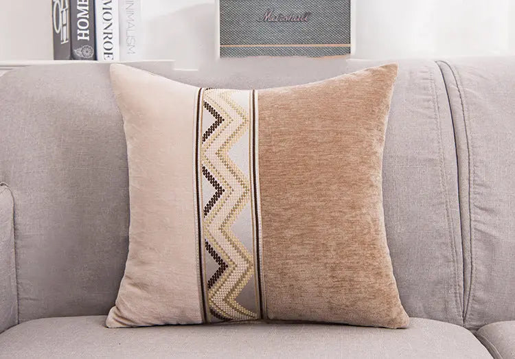 Housse de Coussin Cachemire RELINA Khaki
