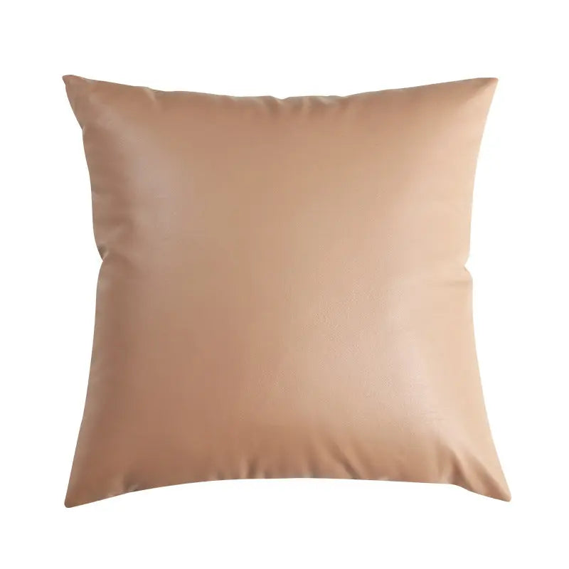 Housse de Coussin Cuir Moderne CILEX Rubber powder-50X50CM-Pillowcase