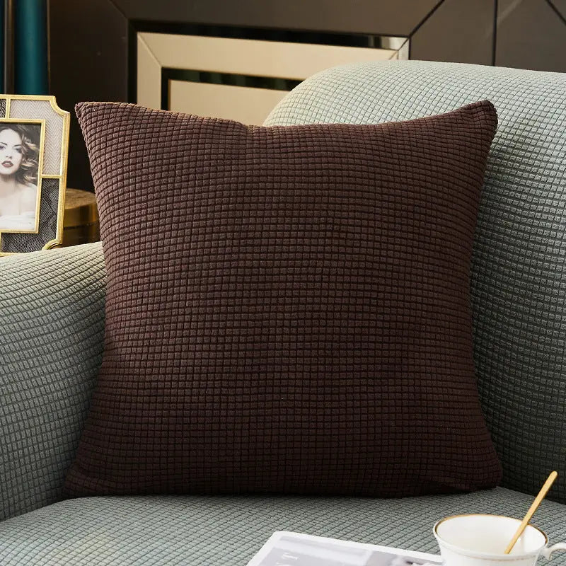 Housse de Coussin Douceur MARE와 Amber Brown-50x50cm Pillow Case