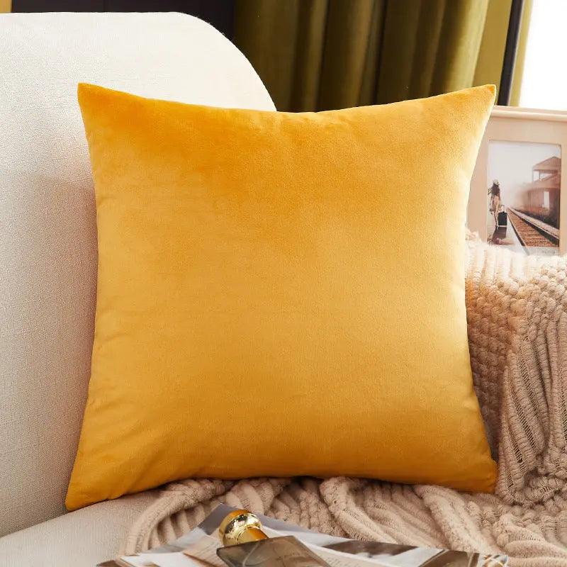 Housse de Coussin Douceur MARE와 Apricot Yellow-45x45cm Pillow Case