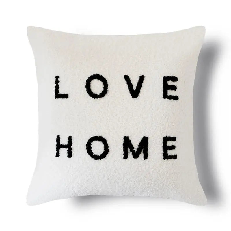 Housse de Coussin Enfant VELOX Sheep Letter 45x45-Pillowcase