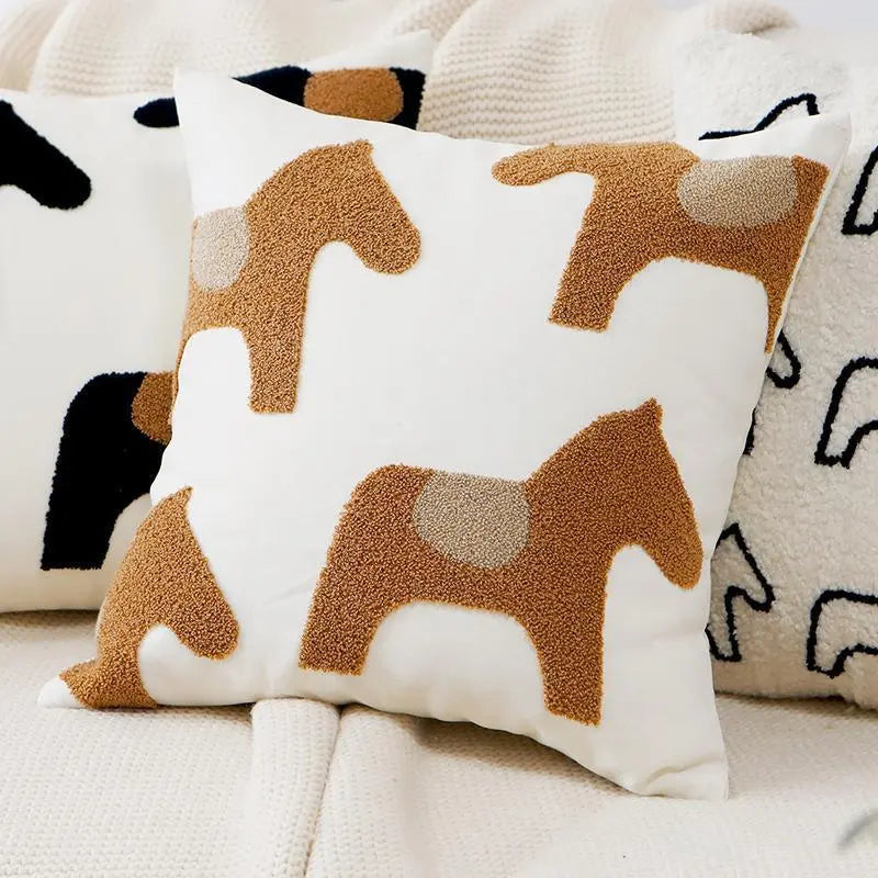 Housse de Coussin Enfant VELOX Brown Pony 45x45-Pillowcase
