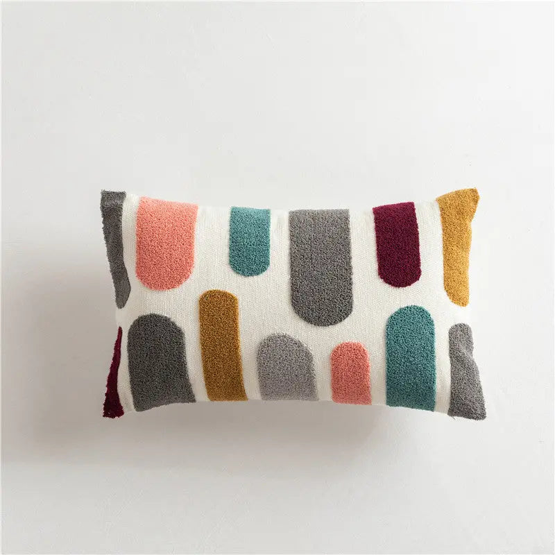 Housse de Coussin Géométrique BAKLU as shown-I-30x50cm