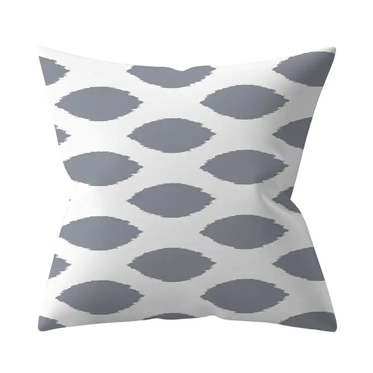 Housse de Coussin Géométrique SILVΞR 7 Style-45x45cm