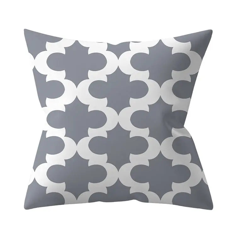 Housse de Coussin Géométrique SILVΞR 26 Style-45x45cm