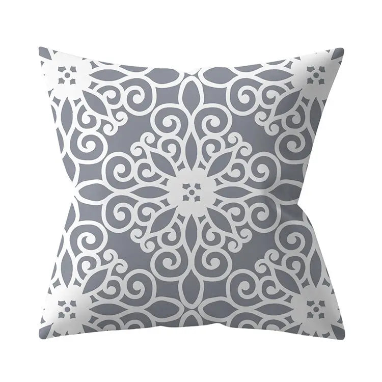 Housse de Coussin Géométrique SILVΞR 34 Style-45x45cm