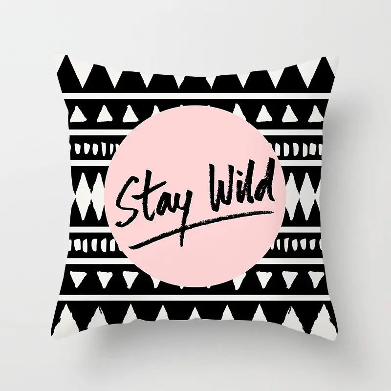 Housse de Coussin Géométrique SUNSKY Style 2-45x45cm