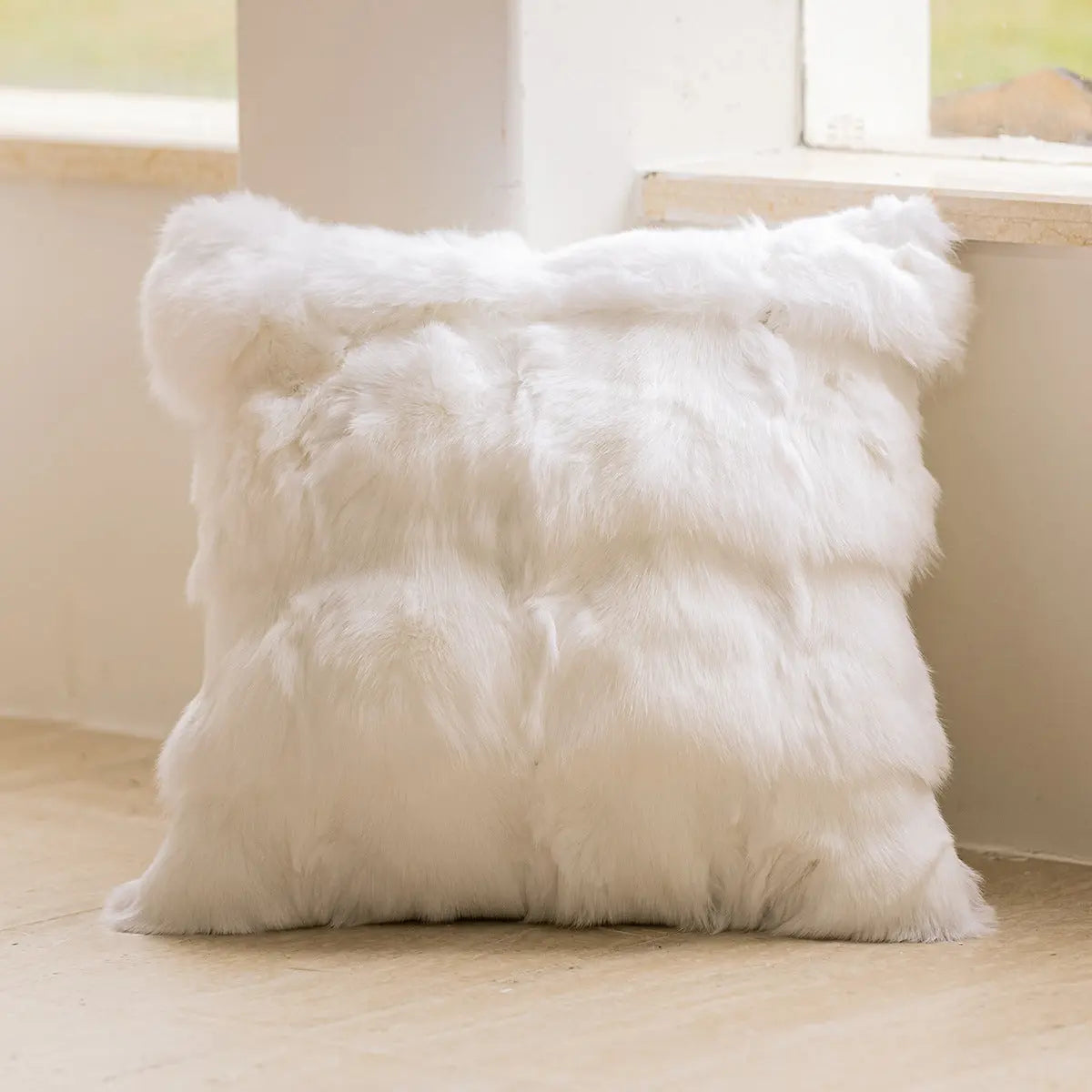 Housse de Coussin Houndstooth NORDEX Head Fox Fur 45 X45cm-Pillow Cover