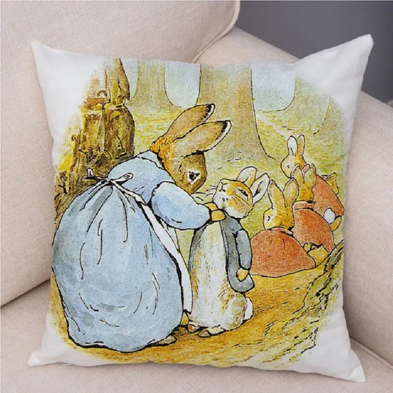 Housse de Coussin Lapin Pascal 3 Colors-45 X45cm Without Pillow