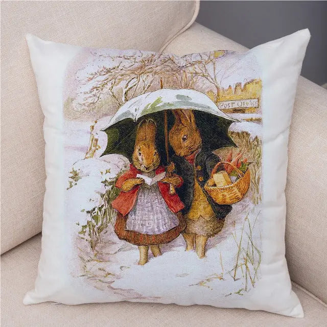 Housse de Coussin Lapin Pascal 24 Colors-45 X45cm Without Pillow
