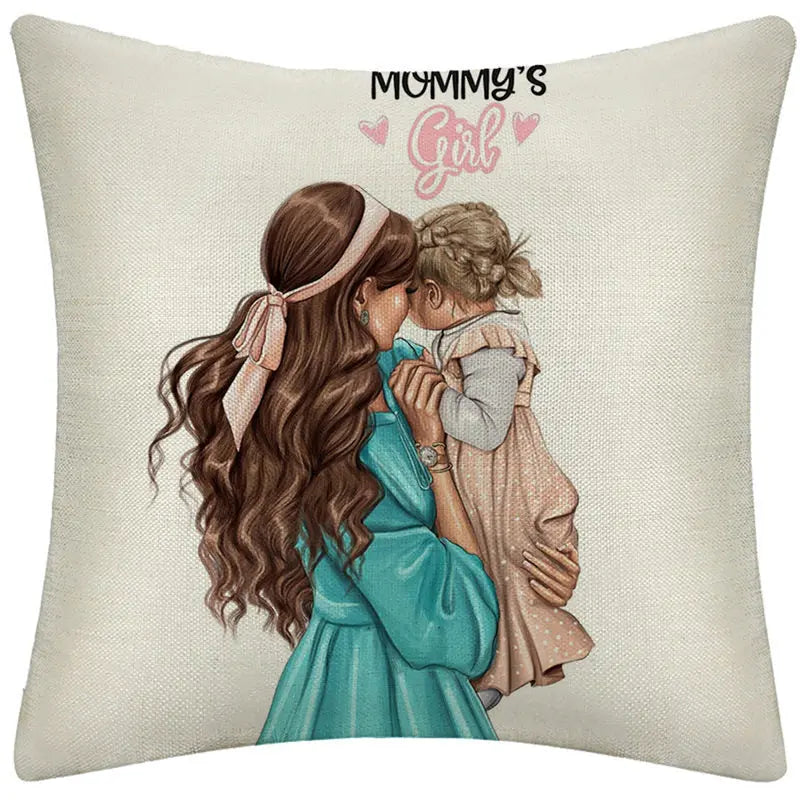Housse de Coussin Lin Cartoon LINMO 3 style-45x45cm