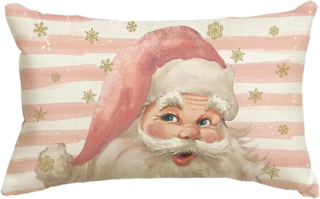 Housse de Coussin Lin Noël VERTI B-30x50cm Printing Single Side