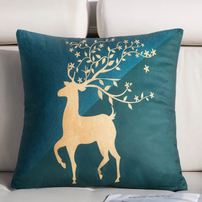 Housse de Coussin Luxe Design NORDIC Looking up deer-45X45cm covercore