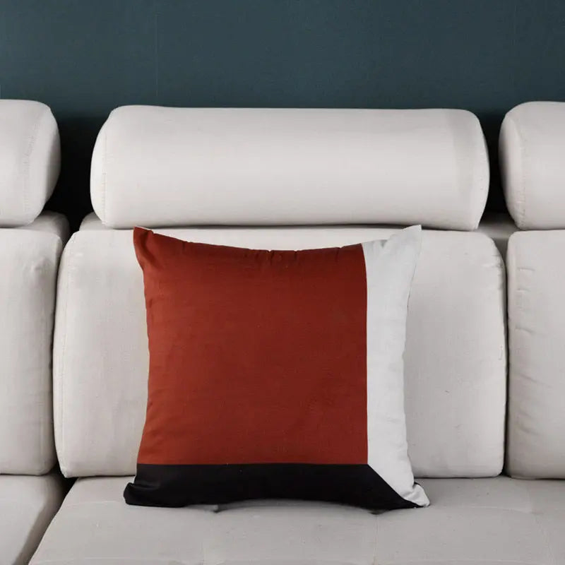 Housse de Coussin Luxe Design NORDIC Square red-45X45cm single pillowcase wit
