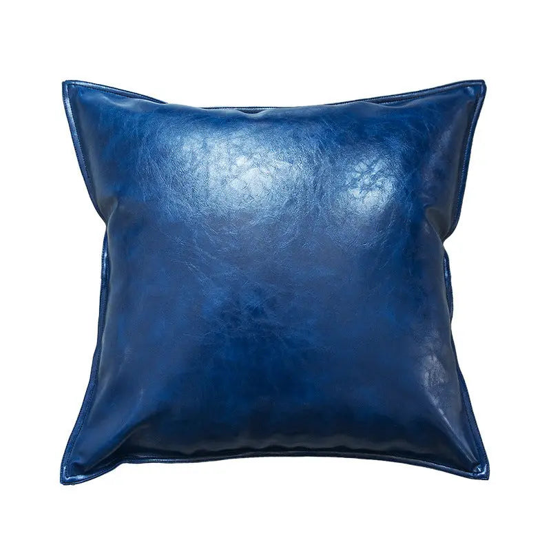 Housse de Coussin Luxe PU ENIRO Royal Blue-40x65cm