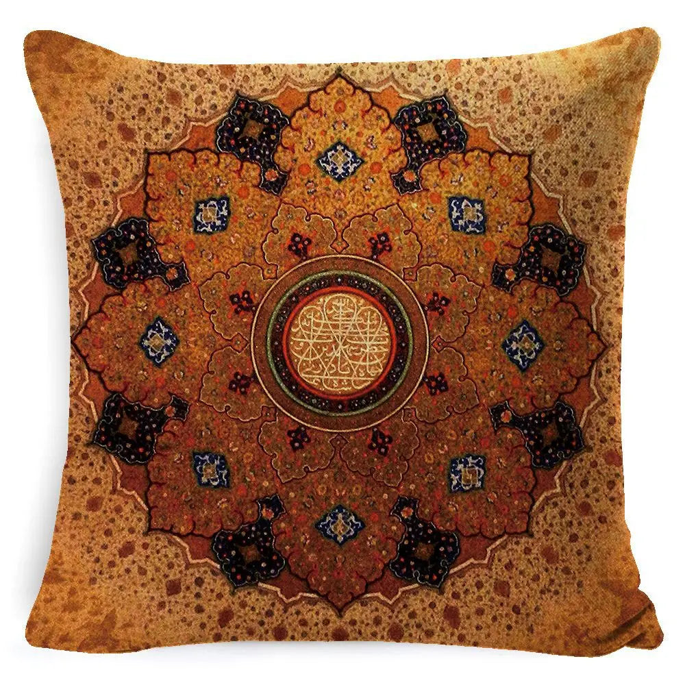 Housse de Coussin Mandala Rétro BOHO Style 6-45x 45 Pillowcase