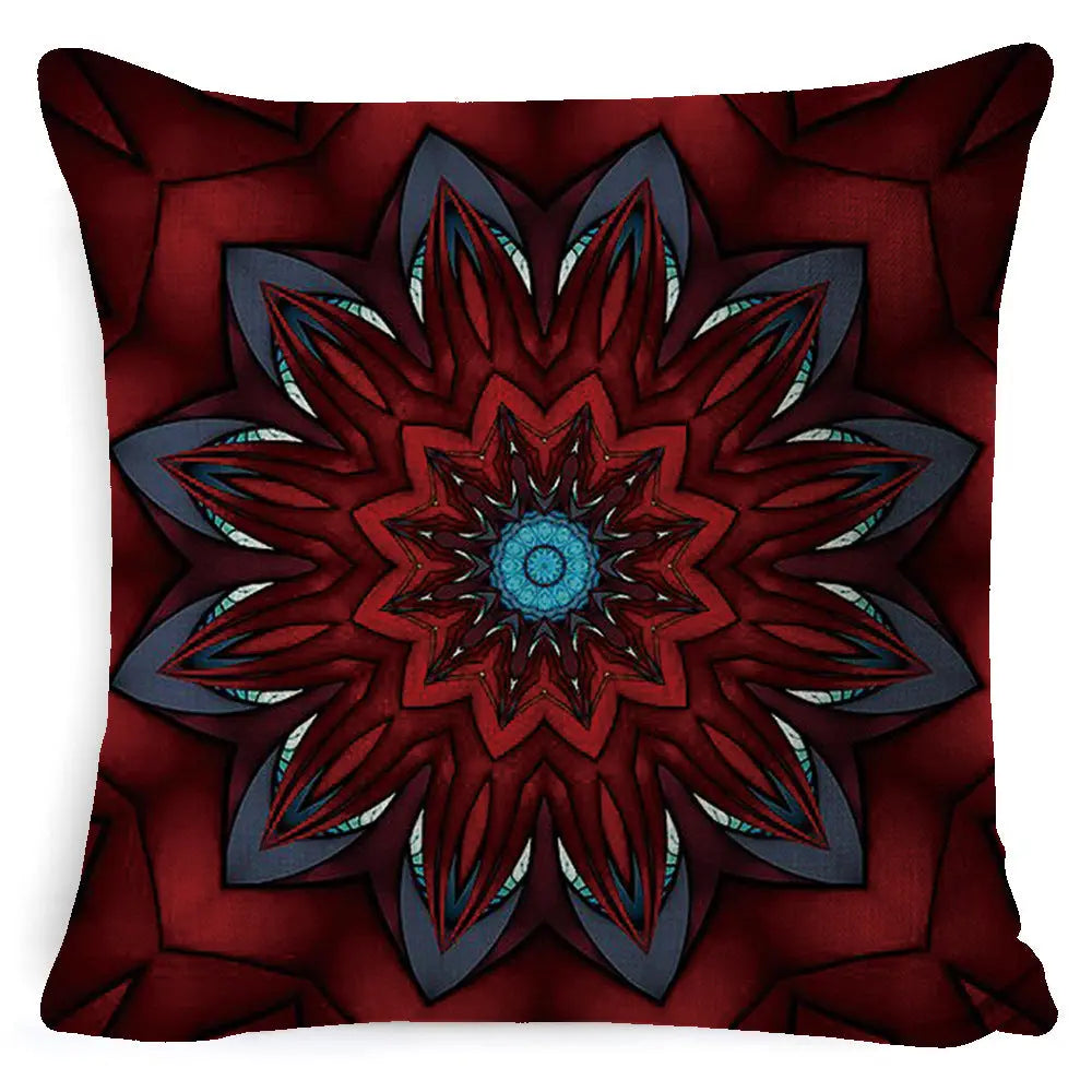 Housse de Coussin Mandala Rétro BOHO Style Fourteen-45x45 Pillowcase Pillow Core
