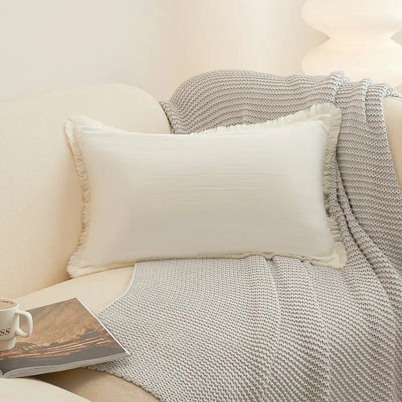 Housse de Coussin Moderne Alora White-50X50cm