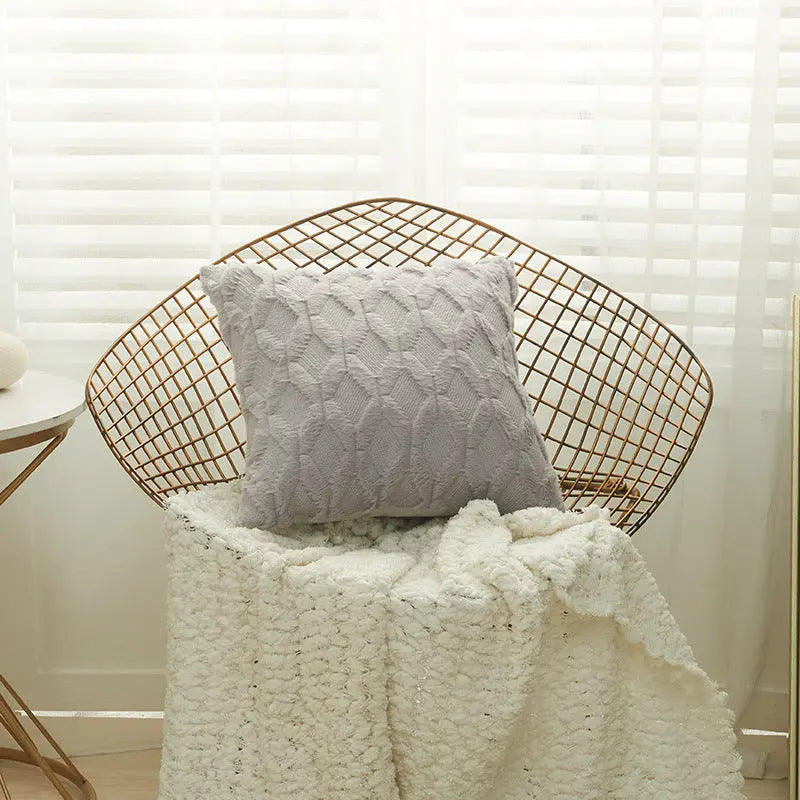 Housse de Coussin Moderne NALIO 45x45cm-Gray-1PCS