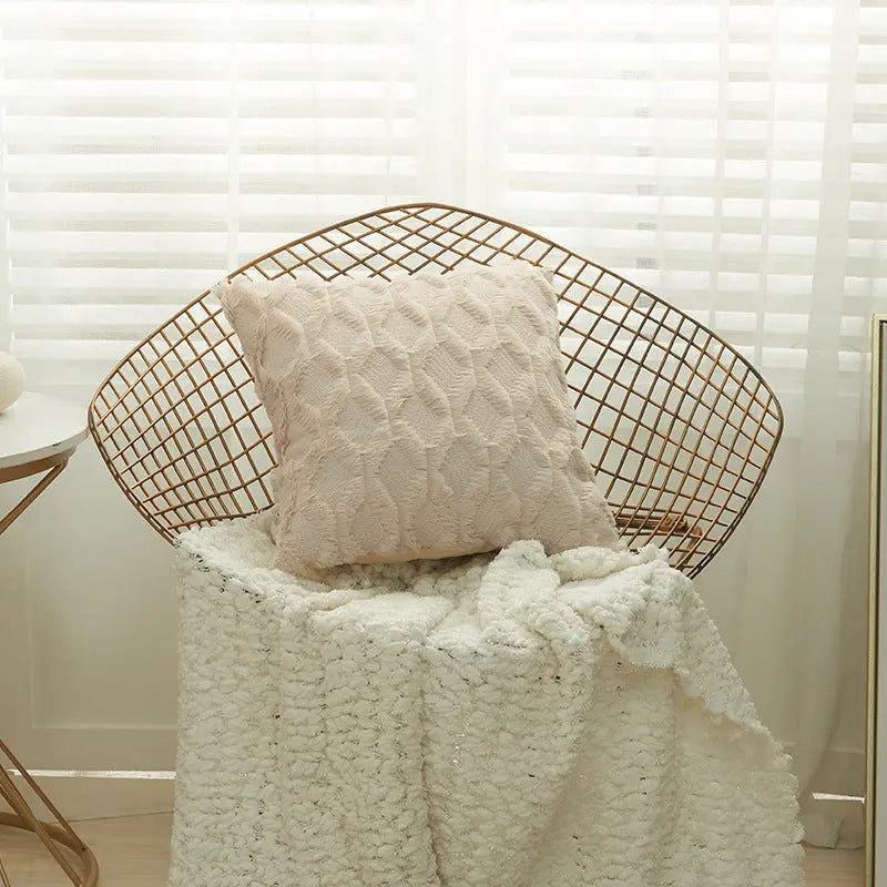 Housse de Coussin Moderne NALIO 30x50cm-Apricot-1PCS