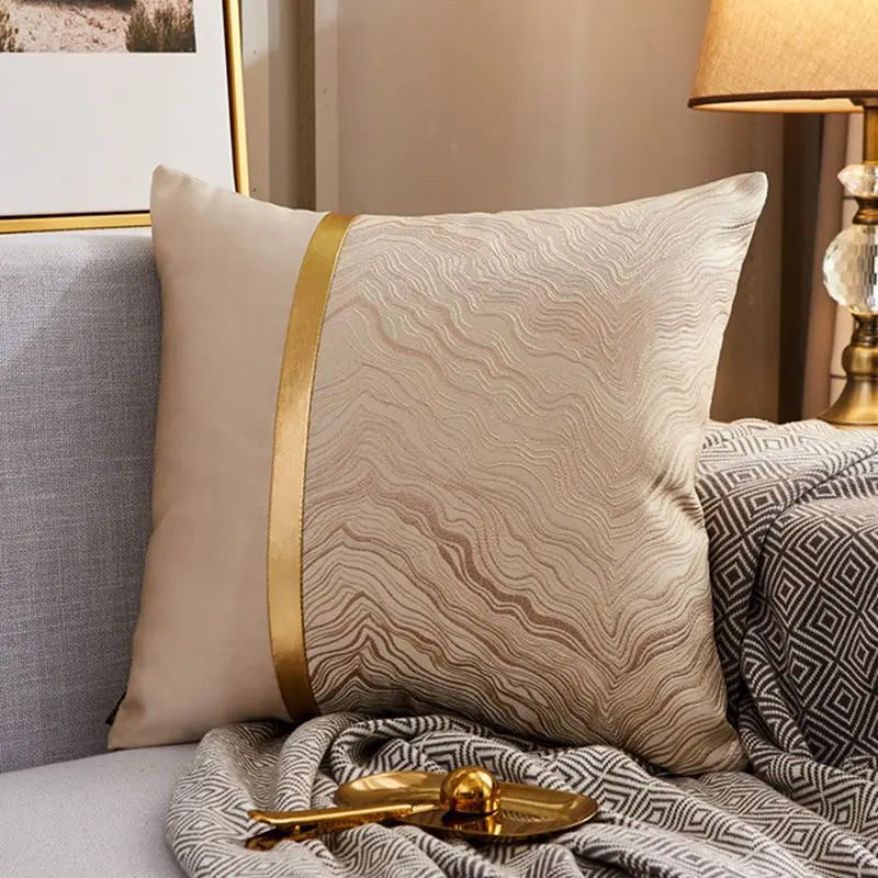 Housse de Coussin Moderne Satin LUXORA G5-45x45cm