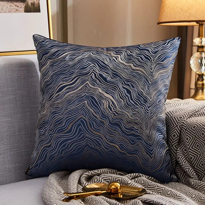 Housse de Coussin Moderne Satin LUXORA G19-45x45cm