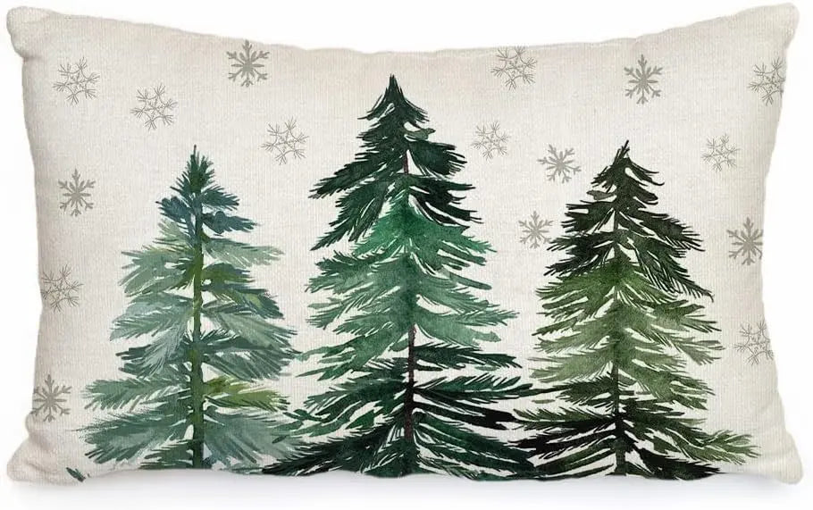 Housse de Coussin Noël Merrylin Christmastree2-30 X50cm Duplex Printing