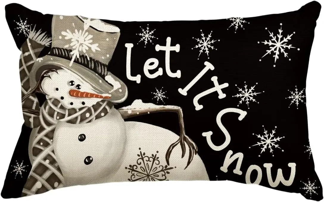 Housse de Coussin Noël Merrylin E-30x50cm Printing Single Side