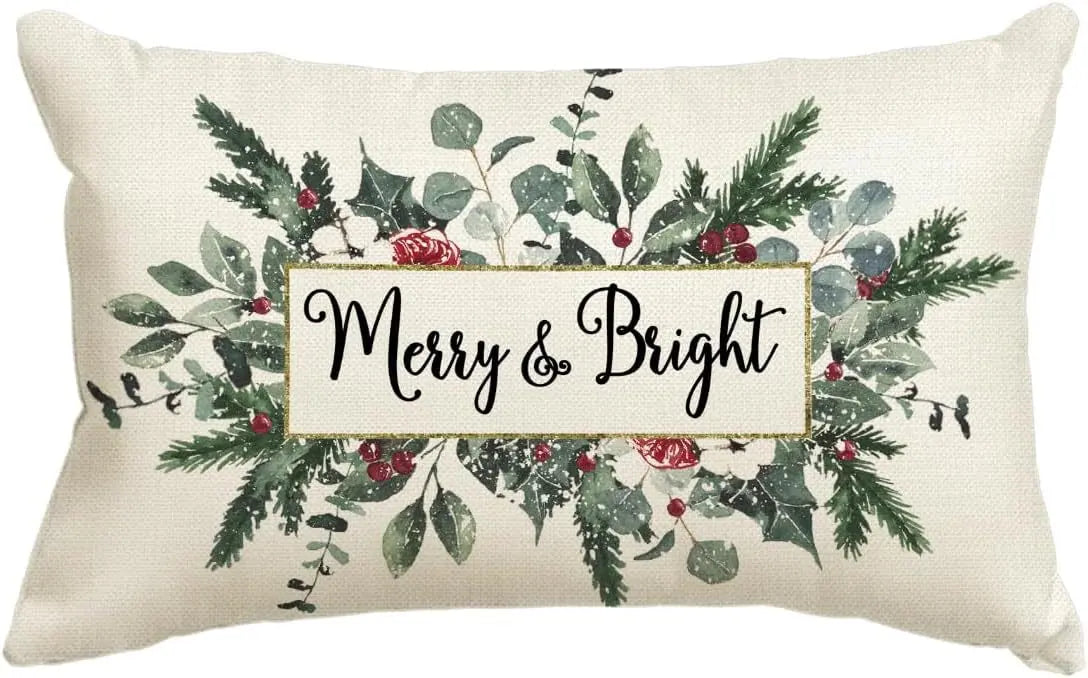 Housse de Coussin Noël Merrylin L-30x50cm Printing Single Side
