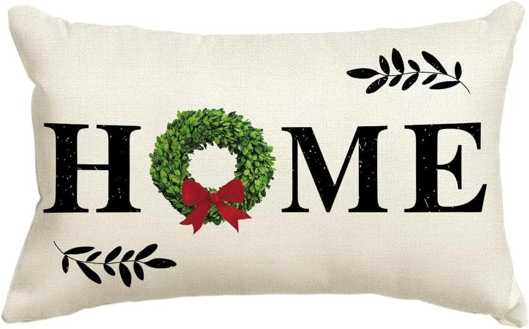 Housse de Coussin Noël Merrylin Q-30x50cm Printing Single Side