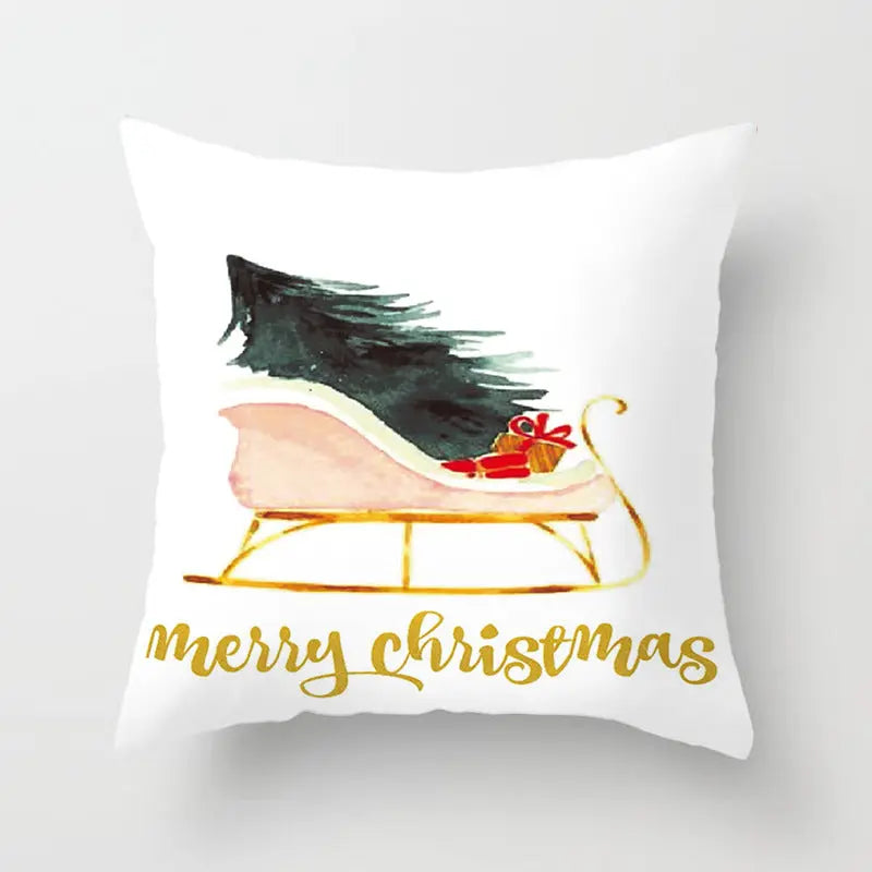 Housse de Coussin Noël Nordic PEACHY DRD87 8-45x45cm