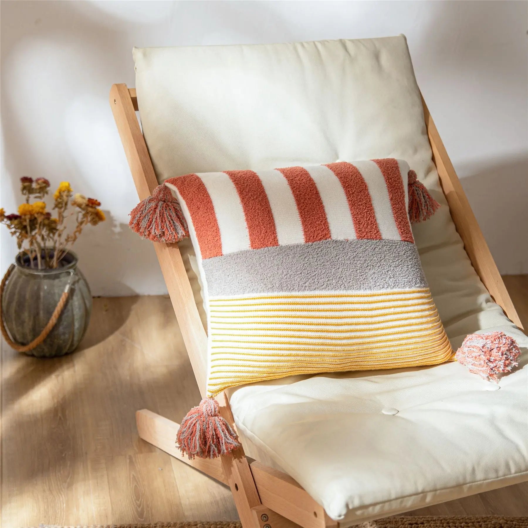 Housse de Coussin Nordic Check ARVIX Red-45x45