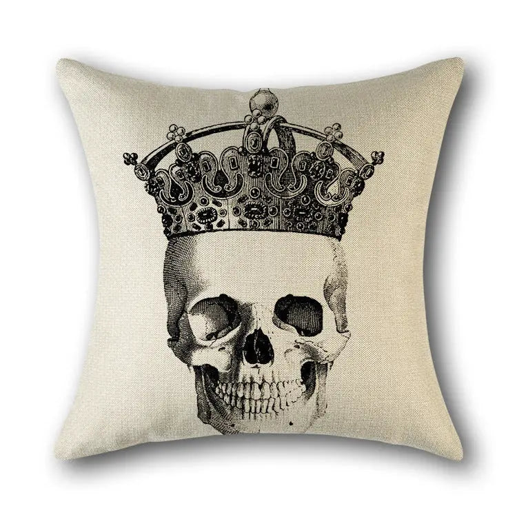 Housse de Coussin Scandinave SKULLFRAB 1 style-45x45cm