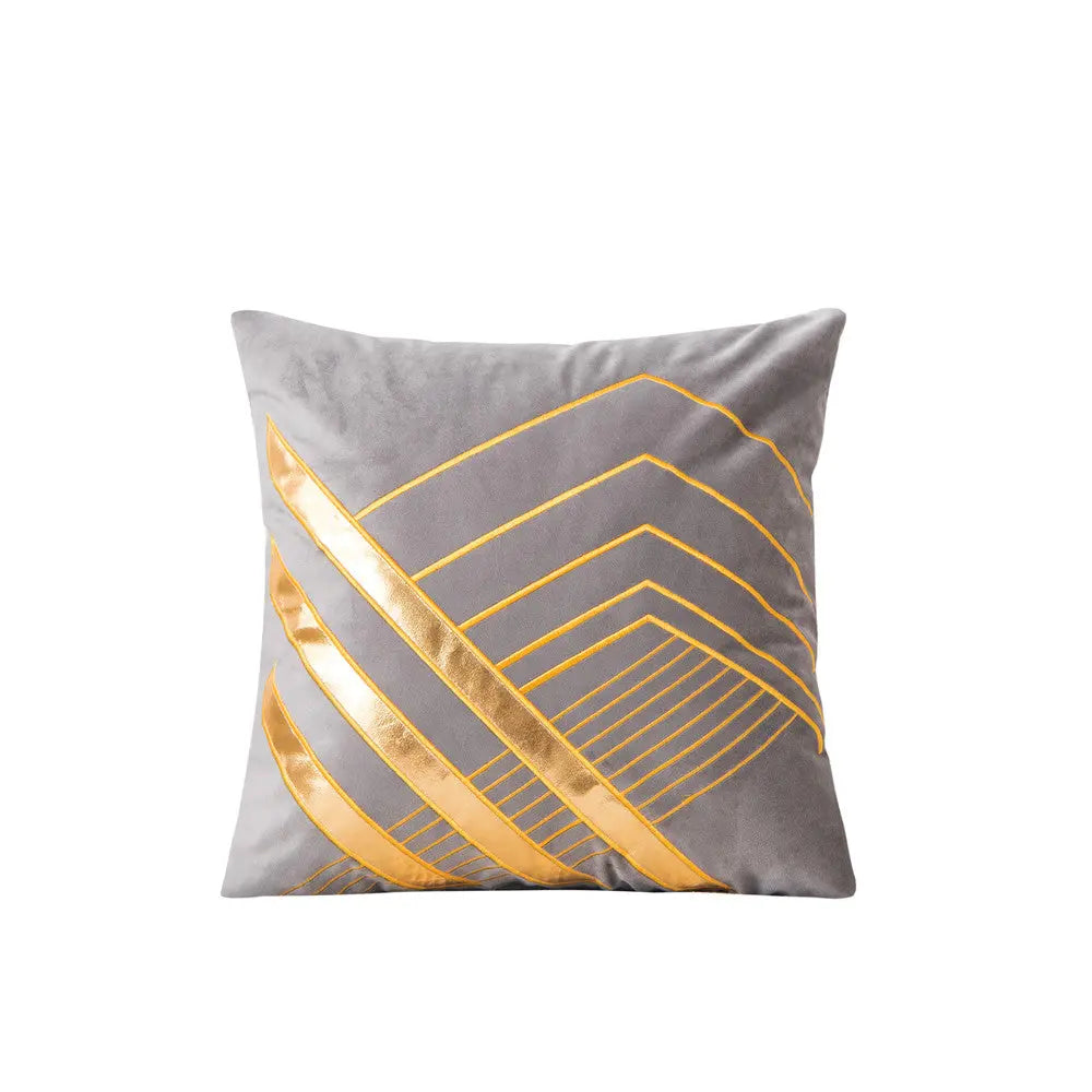 Housse de Coussin Velours Chic NAVI Silver-45x45cm