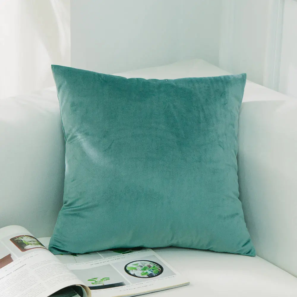 Housse de Coussin Velours EMALY 61Sapphire Blue-30x50cm Without Core