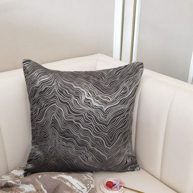 Housse de Coussin Velours Nordic BLUVEL Black.-4545cm without core