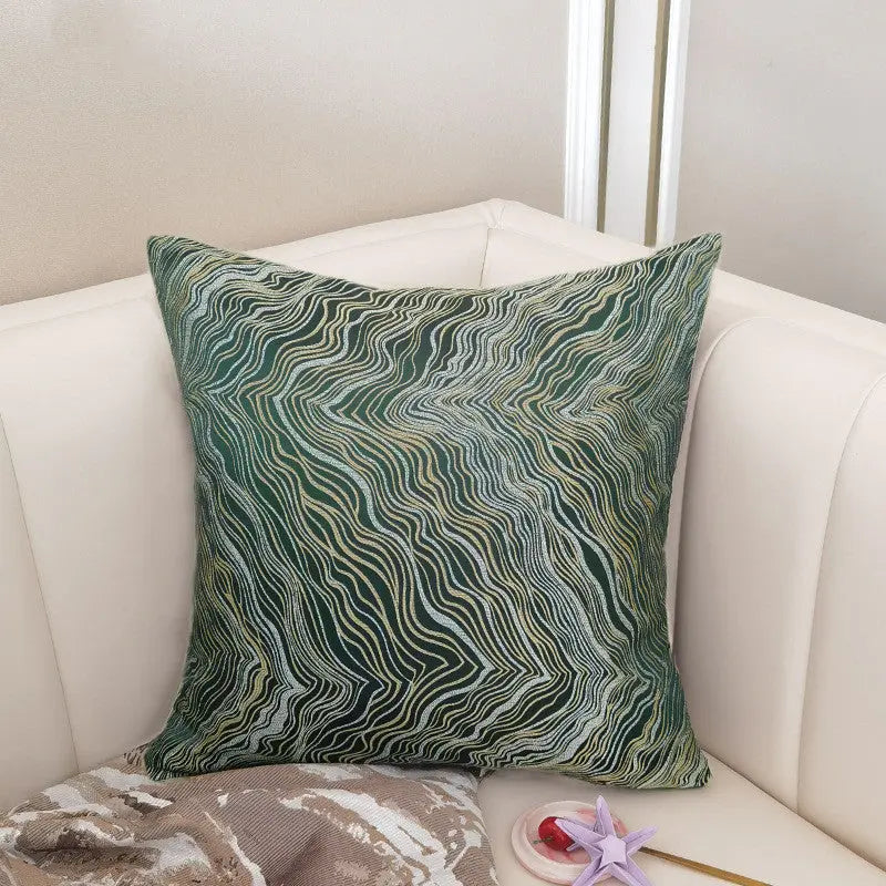 Housse de Coussin Velours Nordic BLUVEL Dark green-4545cm without core