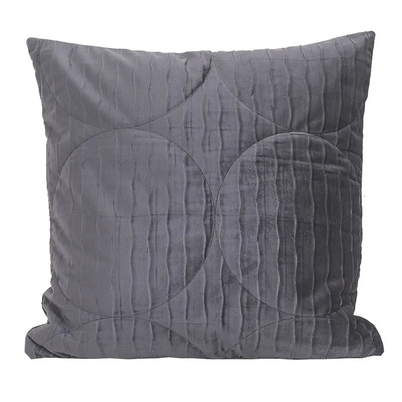 Housse de Coussin Velours Nordic CILECTED Grey-50X50CM
