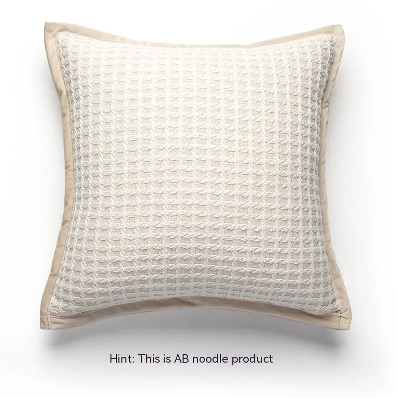 Housse de Coussin Velours Nordic PLINON Classic Style White 45x45cm-Pillow Cover