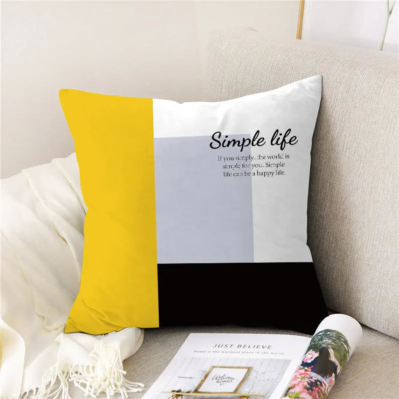 Housse de Coussin Velours PEACHE 7style-50x50cm