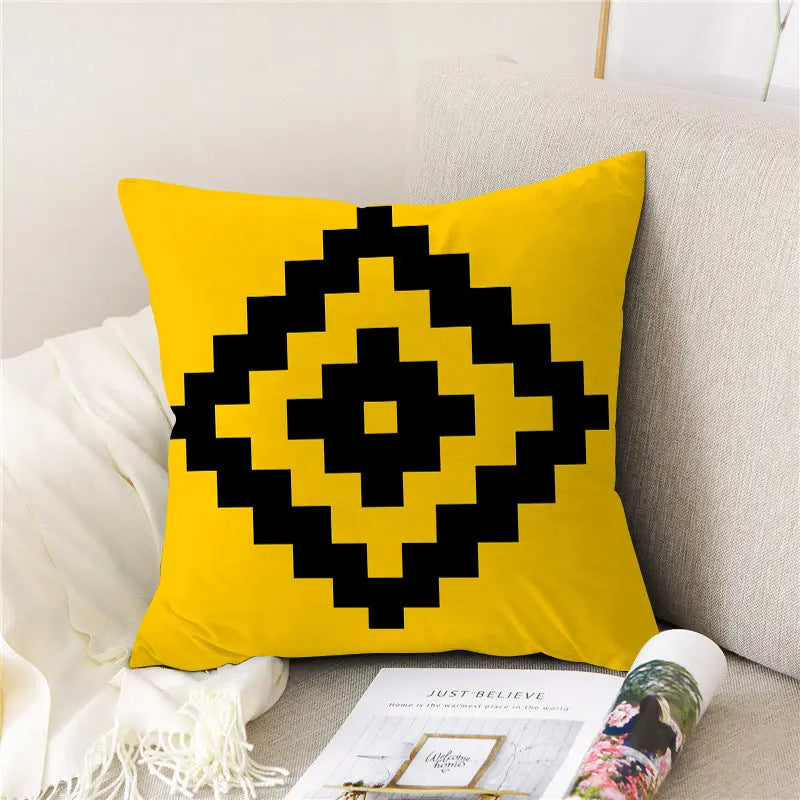 Housse de Coussin Velours PEACHE 16Style-50x50cm