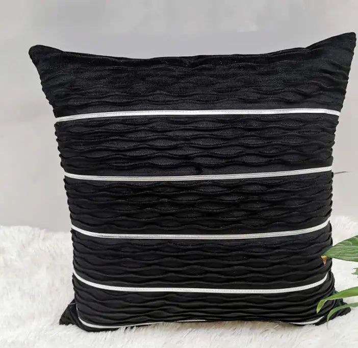 Housse de Coussin Velvet Luxe SILUNA Black