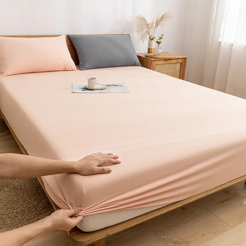 Housse de Matelas Coton Anti-Poussière PROTECTO Light pink-120x200cm