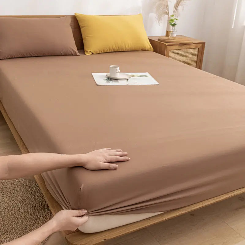 Housse de Matelas Coton Anti-Poussière PROTECTO Toffee-90X200cm twopiece suit