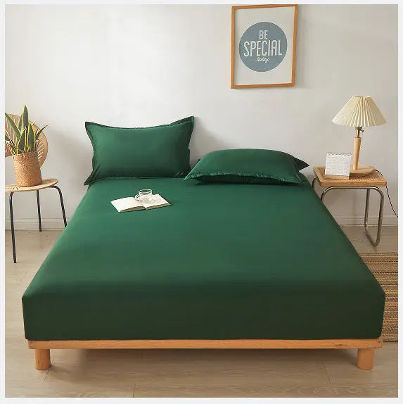 Housse de Matelas Coton Imprimé SANDEL Green-180cmX200cmX10CM