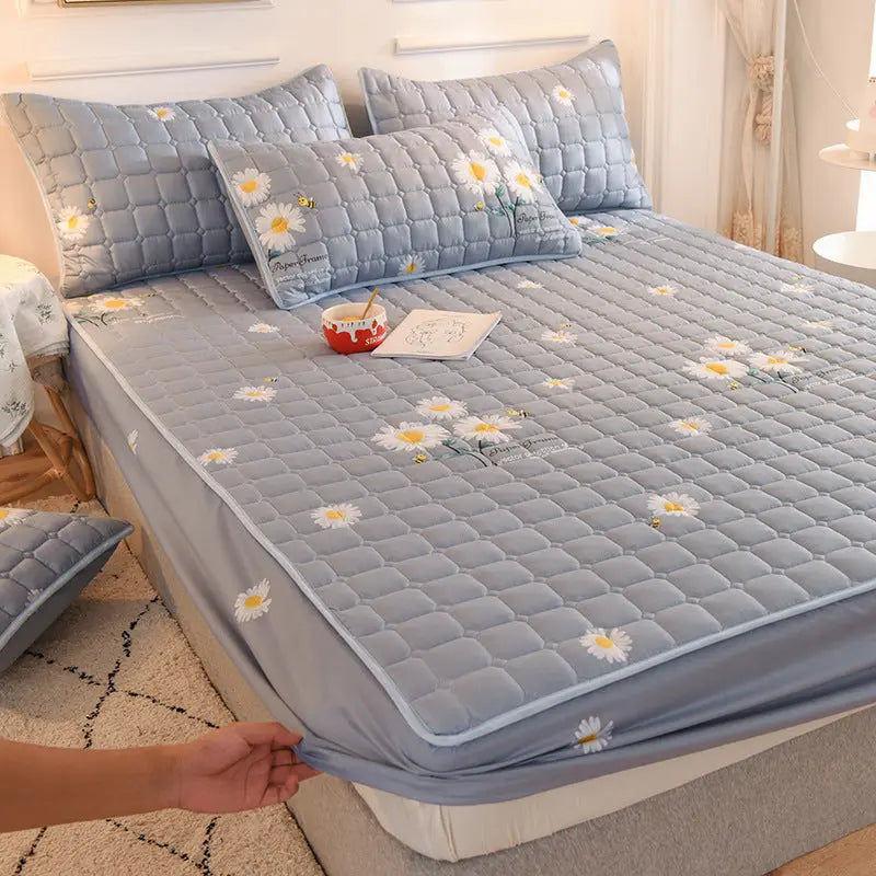 Housse de Matelas Imperméable Coton QUILIA 12style-100x200cm